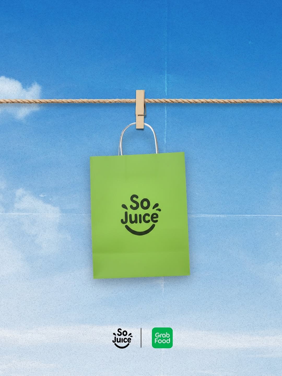 SoJuice GrabFood delivery bag